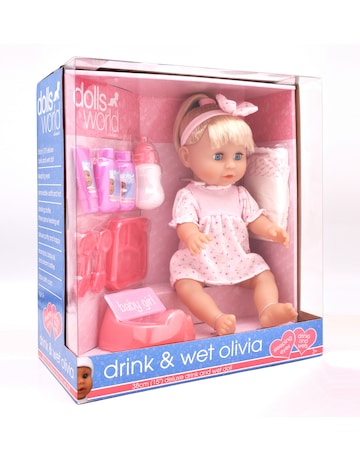 Dolls World Drink & Wet Olivia Doll
