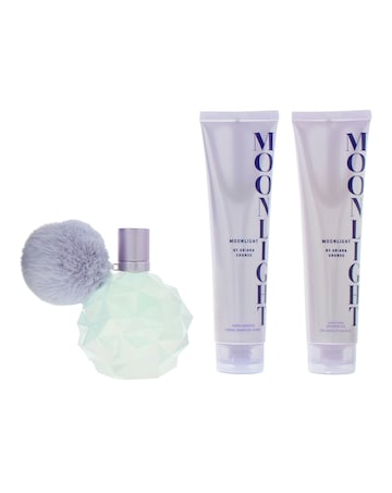 Ariana Grande Moonlight Eau De Parfum Body Souffle Shower Gel Giftset For Her