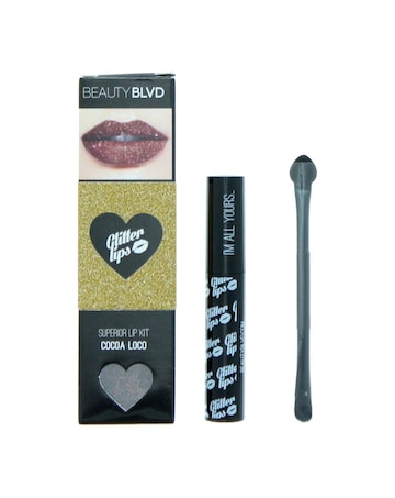 Beauty Blvd Glitter Lips Superior Lip Kit - Gloss Bond Glitter  Lip Brush