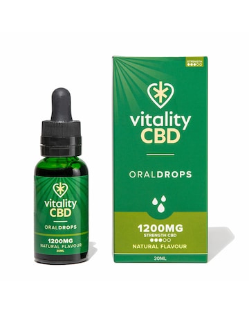Vitality CBD Oral Drops 1200mg Natural