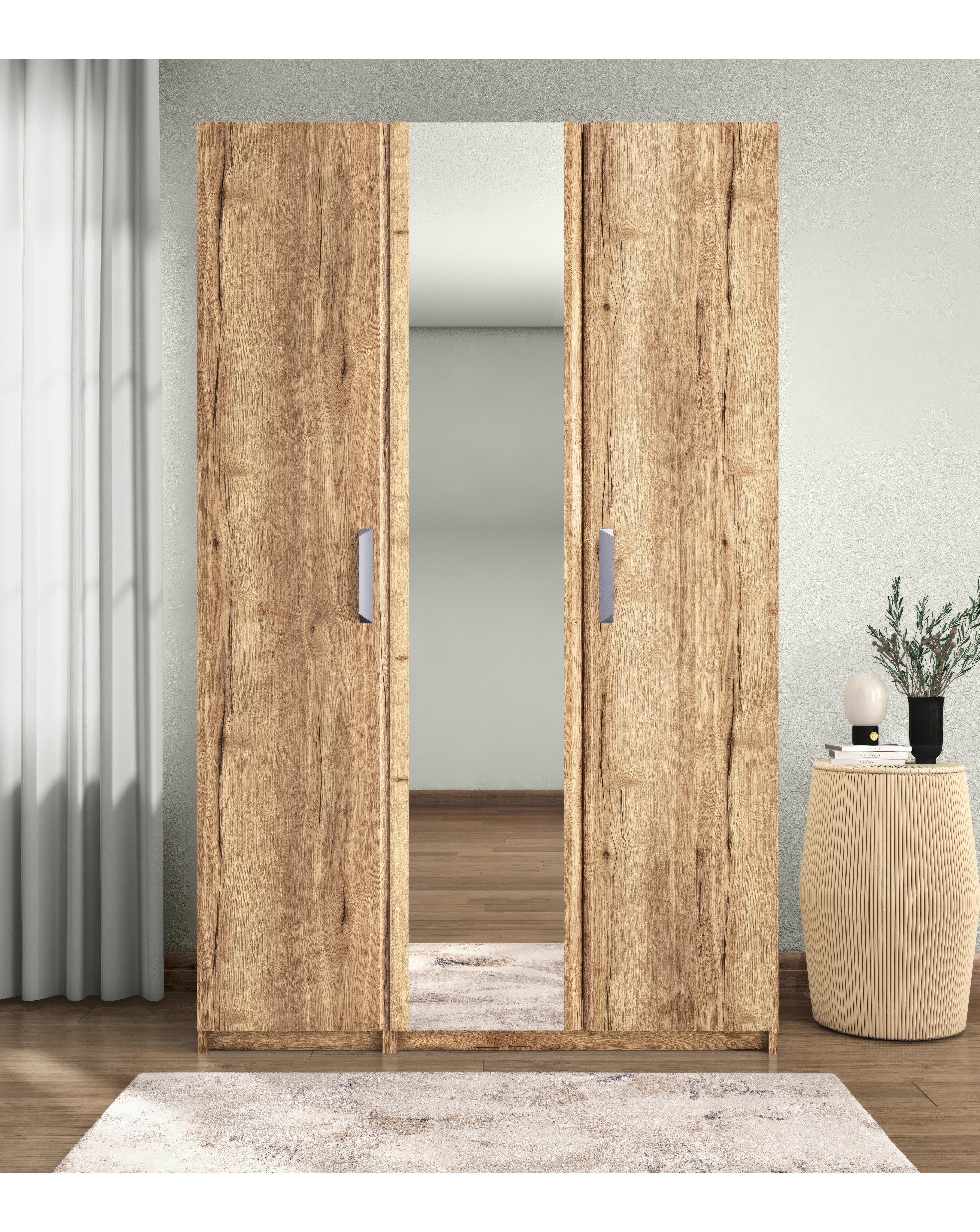 Lugo 3 Door Wardrobe with Mirror