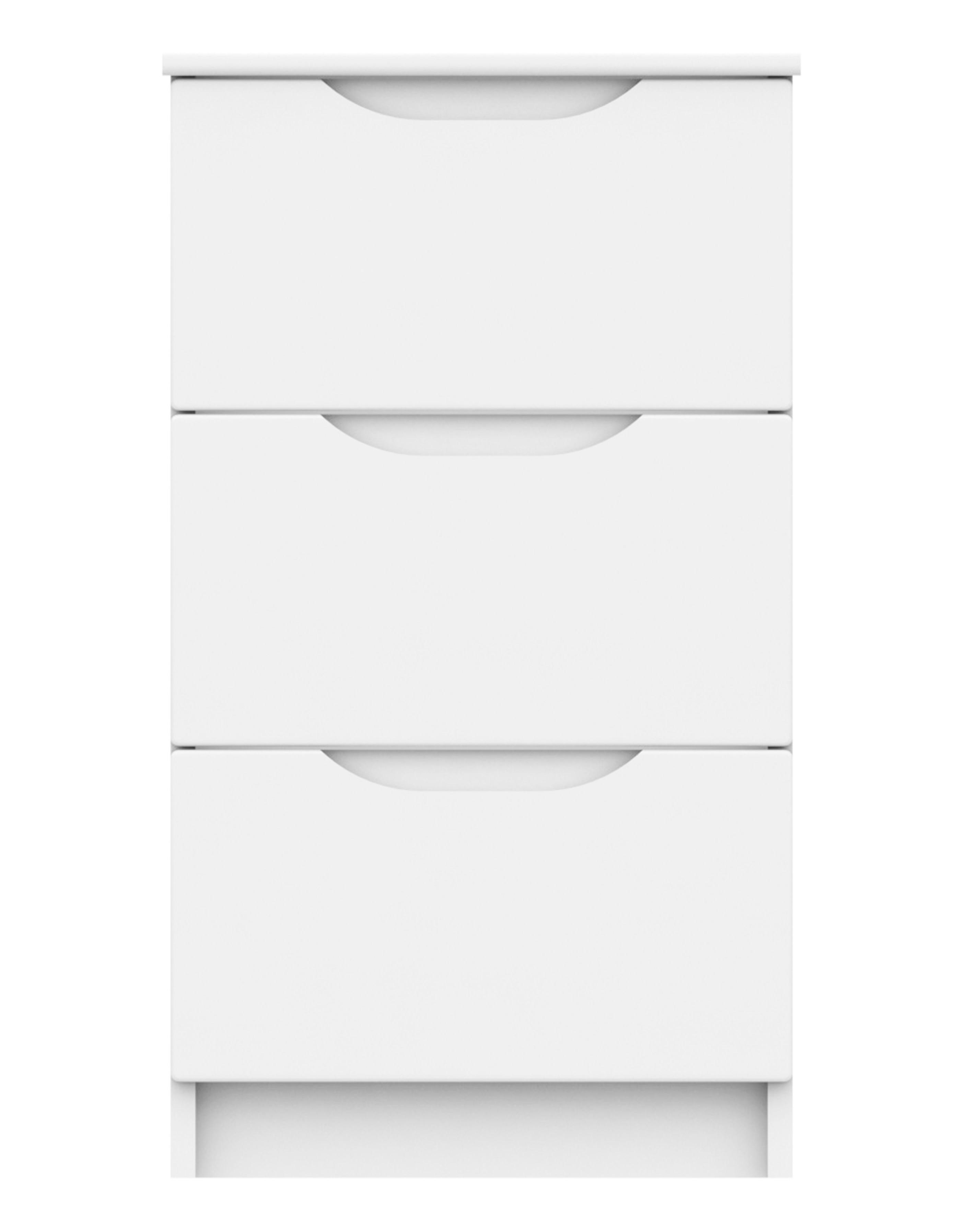 Sorrento Assembled 3 Drawer Bedside