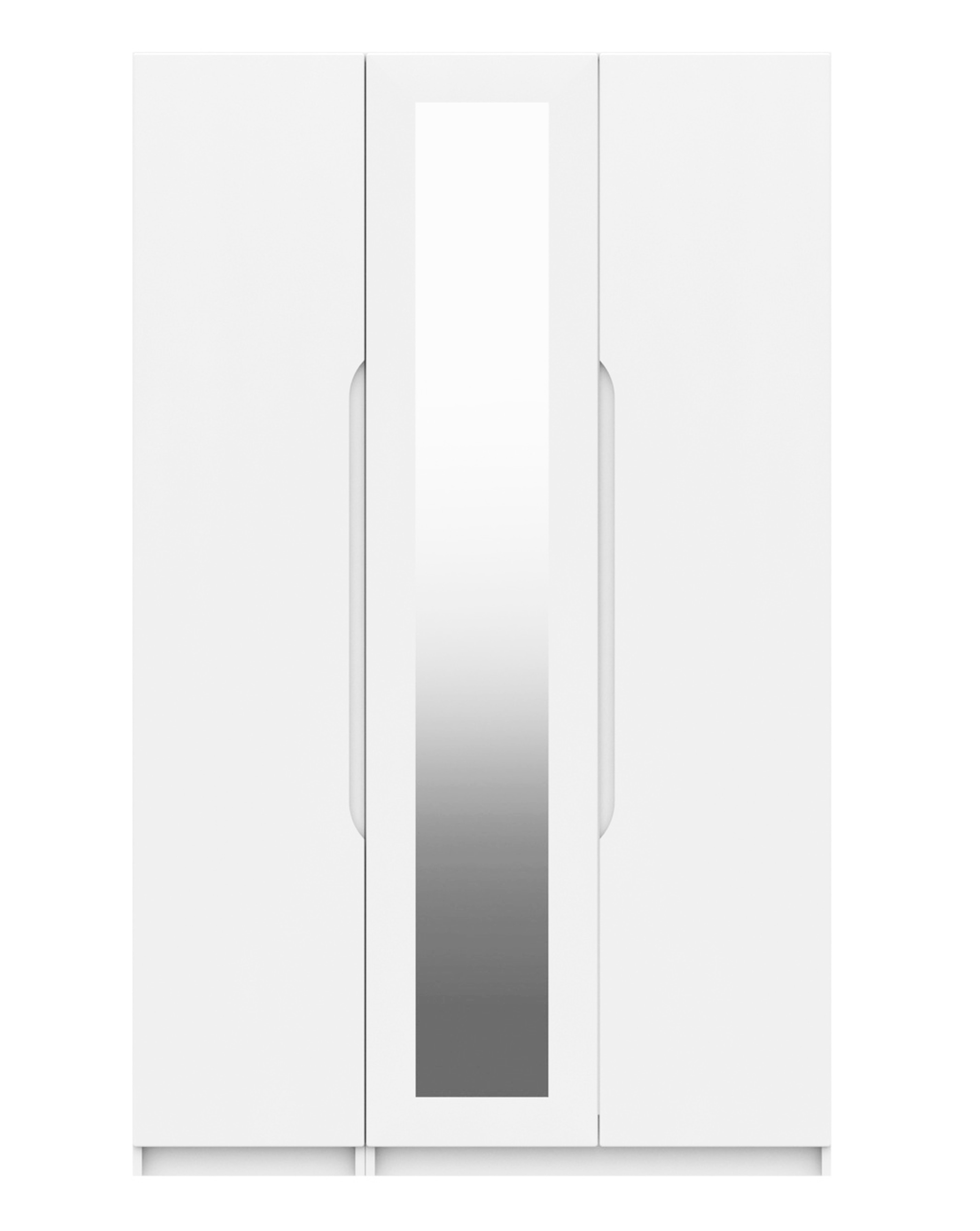 Sorrento Gloss 3 Door Mirrored Wardrobe
