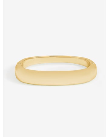 Jon Richard Gold Plated Polished Rectanglar Bangle