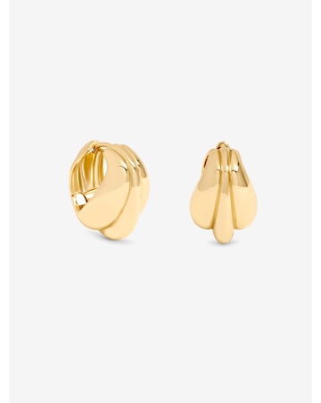 Jon Richard Gold Plated Domed Hoops