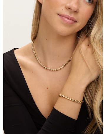 Jon Richard Gold Plated Twist Chain Bracelet