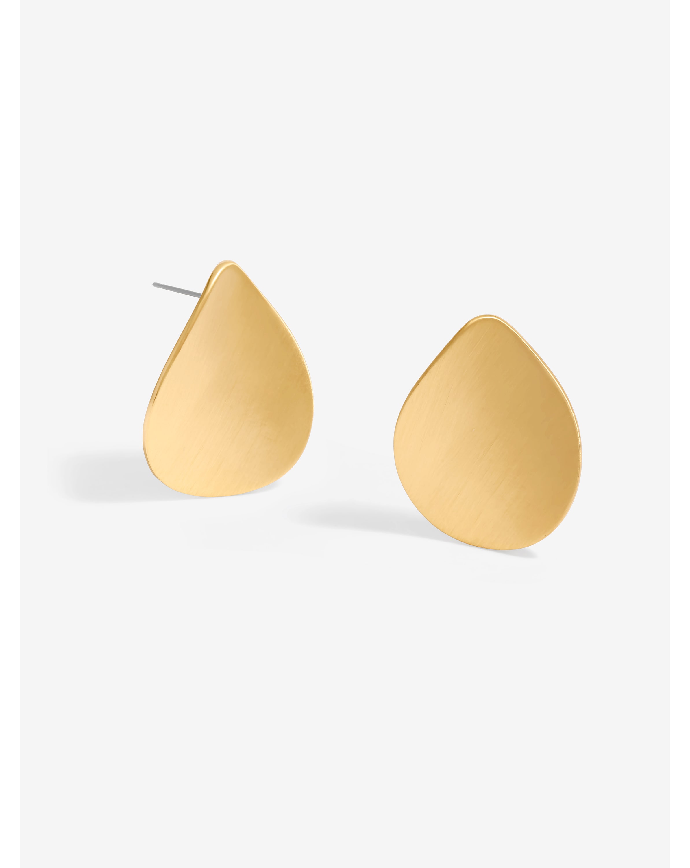Jon Richard Gold Plated Brushed Earrings