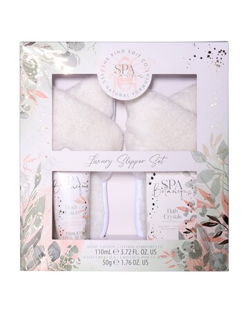 The Kind Edit Co. Spa Botanique Slipper Set