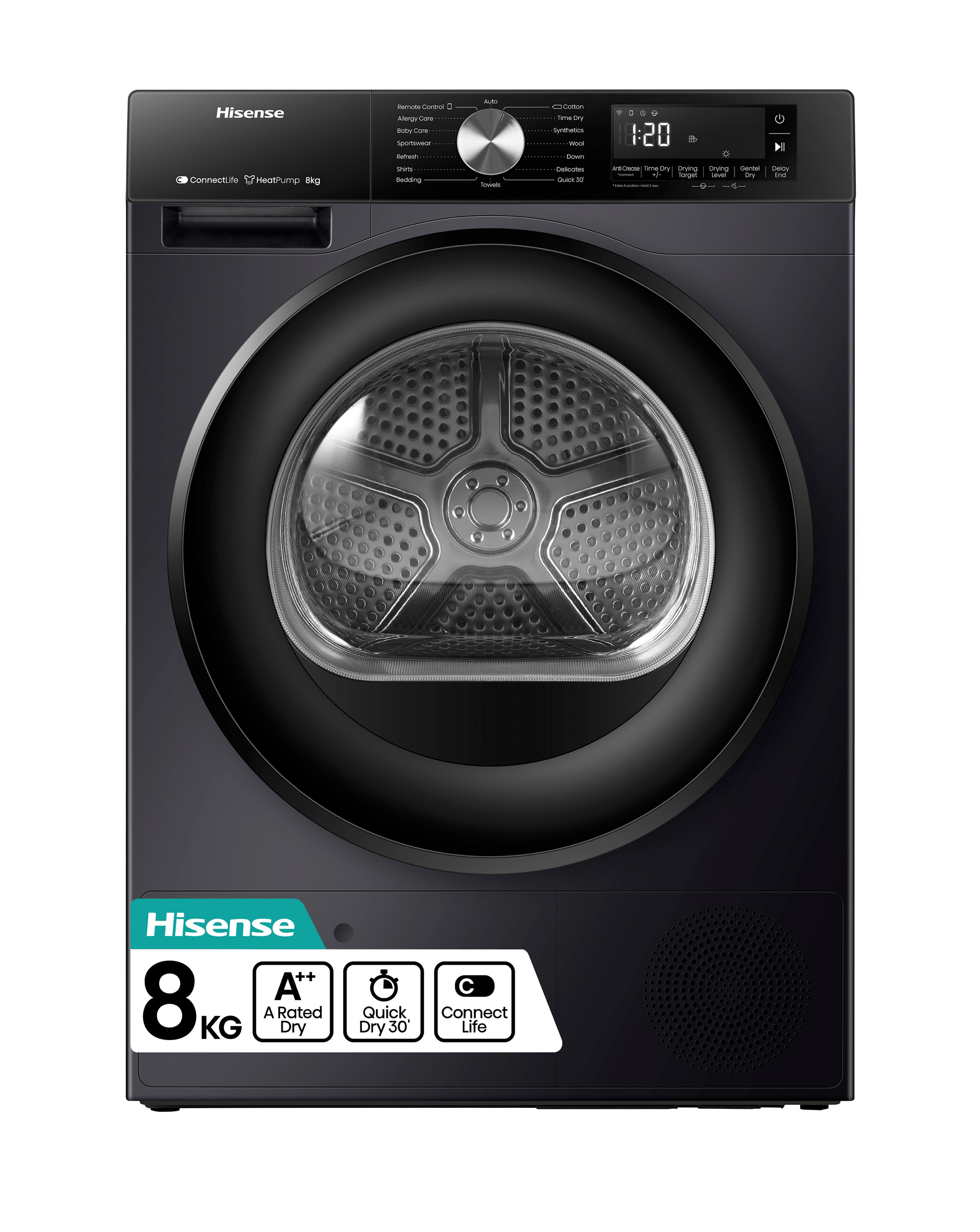 Hisense DH3S802BB3 8kg Tumble Dryer