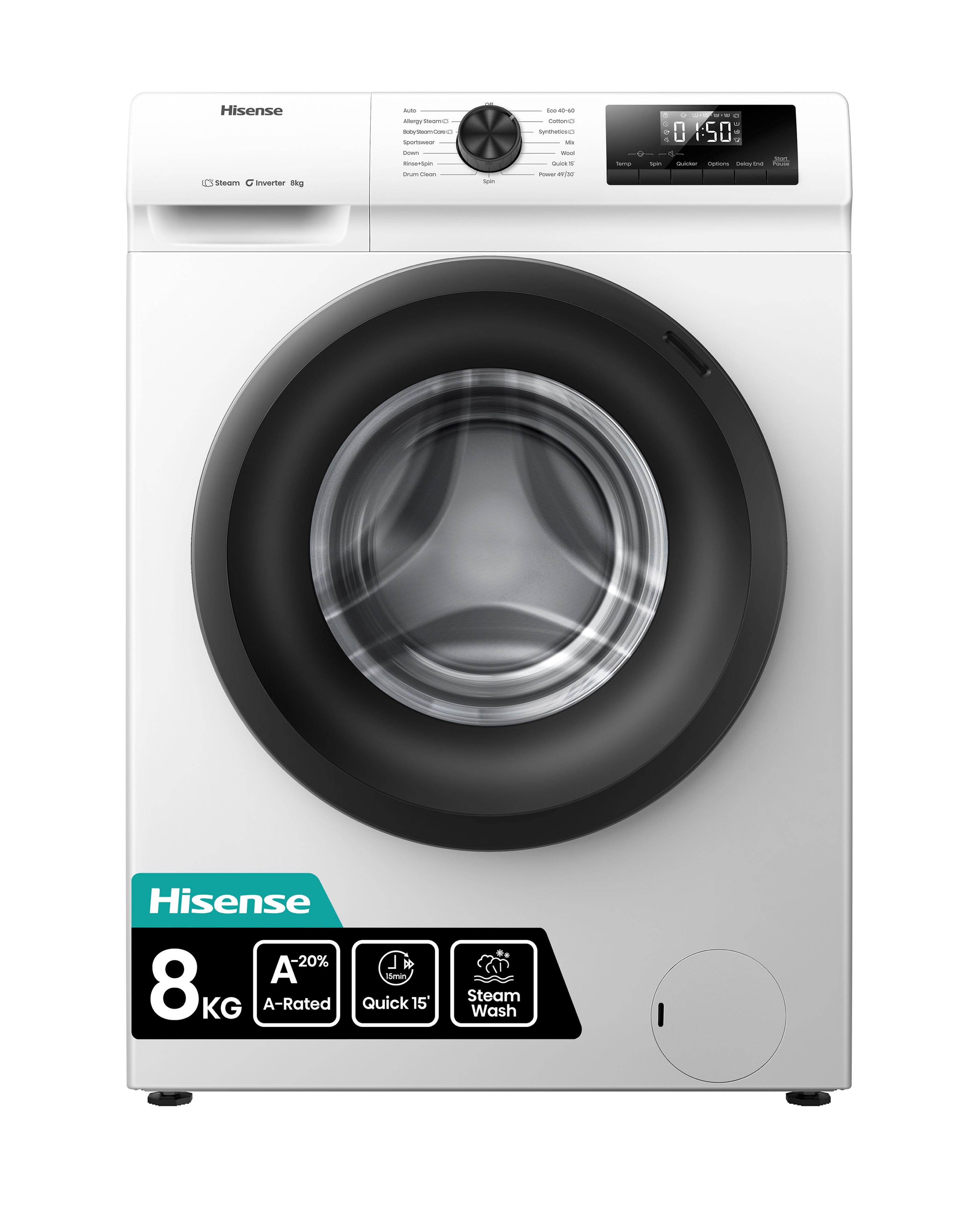 Hisense WF1Q8041BW 8kg Washing Machine