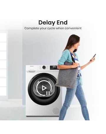 Hisense DH1Q802BW2 1 Series 8kg Heat Pump Dryer - White