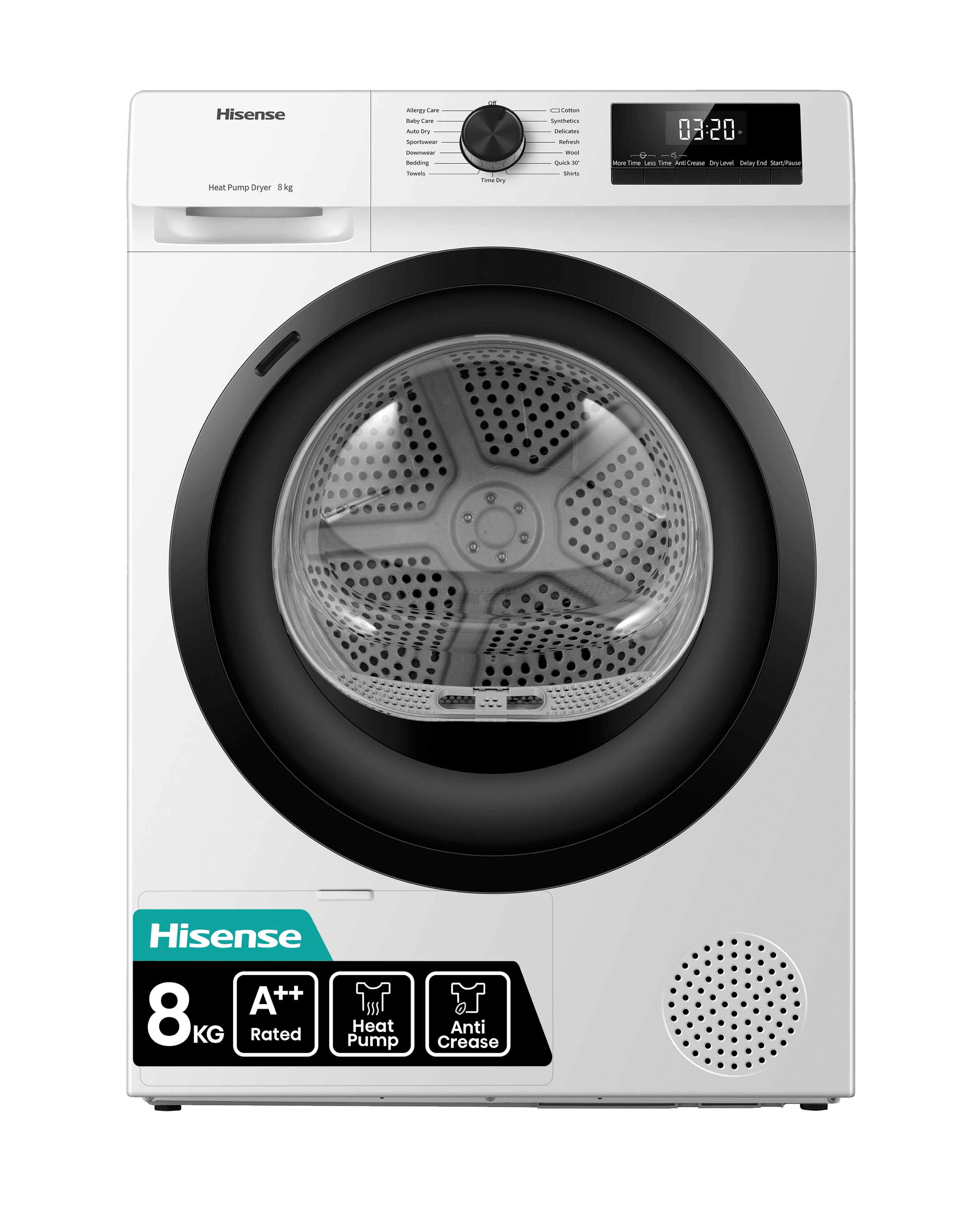 Hisense DH1Q802BW2 8kg Tumble Dryer