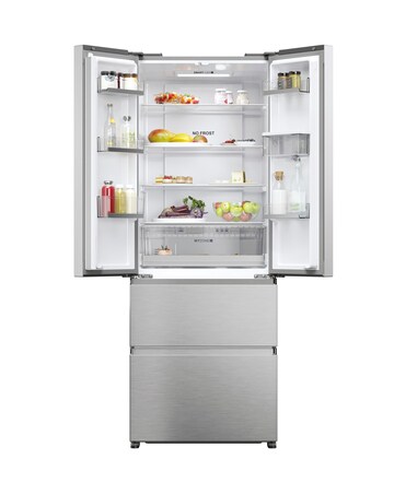 Haier HFR5719EWMP Total No Frost American Fridge Freezer - Silver