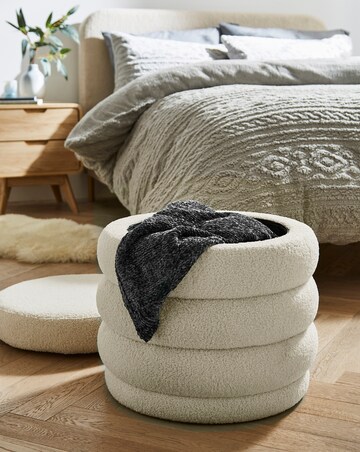 Esme Round Teddy Storage Ottoman