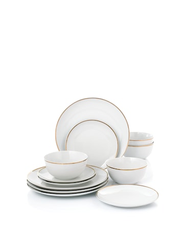 Waterside Goldline 12 Piece Dinner Set