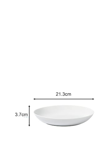 Waterside White Coupe 42 Piece Dinner Set