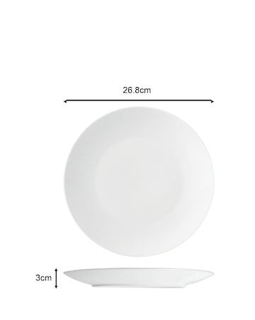 Waterside White Coupe 42 Piece Dinner Set