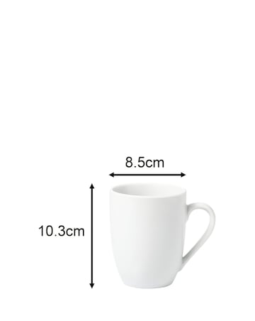 Waterside White Coupe 42 Piece Dinner Set