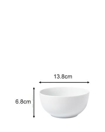 Waterside White Coupe 42 Piece Dinner Set