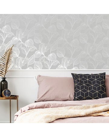 Boutique Moonstone Royal Palm Tropical Wallpaper