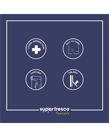 Superfresco Paintable Louis White Durable Heavy Duty Wallpaper