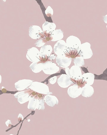 Fresco Pink Apple Blossom Floral Wallpaper