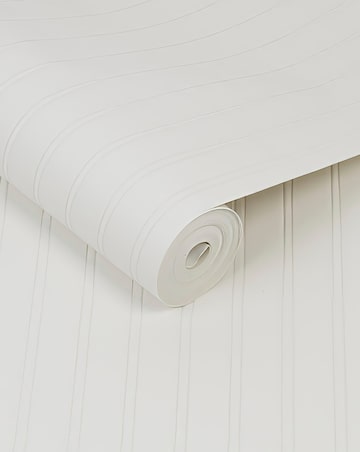 Superfresco Paintable Beadboard White Durable Heavy Duty Wallpaper