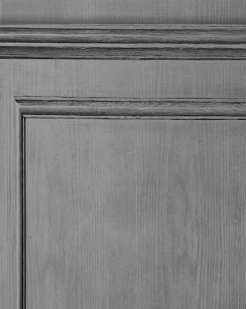 Fresco Wood Panel Dark Grey Wallpaper