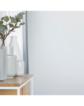 Superfresco Paintable Ribbed Textured White Durable Heavy Duty Wallpaper