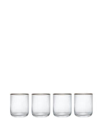 Mikasa Sorrento 4pc Stemless Glasses