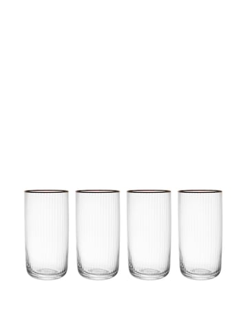 Mikasa Sorrento 4pc Highball Glasses