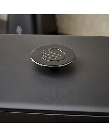 Swan Stealth 4 Piece Bread Bin and Canister Set Black