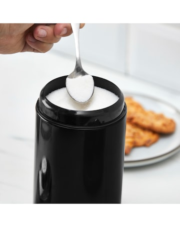 Swan Townhouse 4 Piece Bread Bin and Canister Set Black