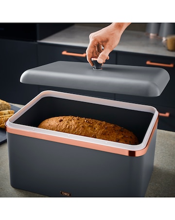 Tower Cavaletto 4 Piece Bread Bin and Canister Set Grey