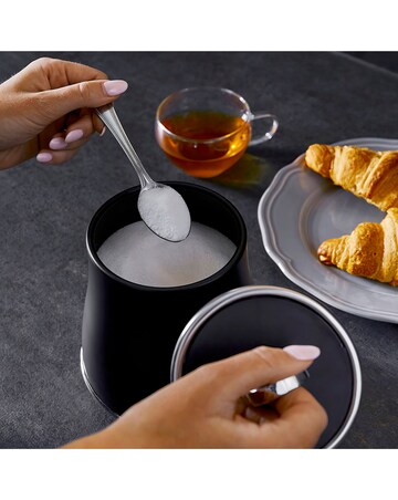 Tower Renaissance 4 Piece Bread Bin and Canister Set Black