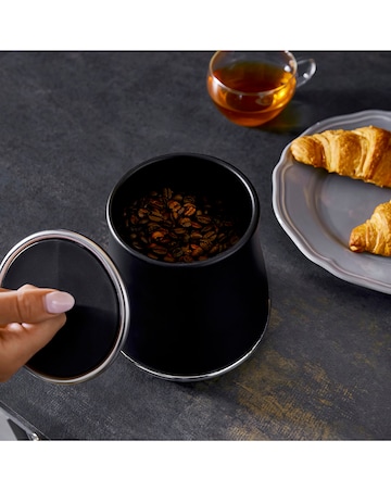 Tower Renaissance 4 Piece Bread Bin and Canister Set Black