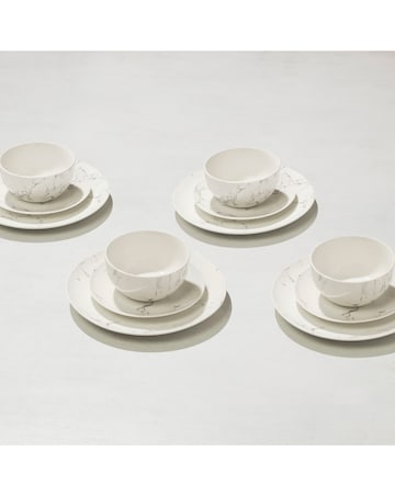Sabichi Marble 12 Piece Dinner Set