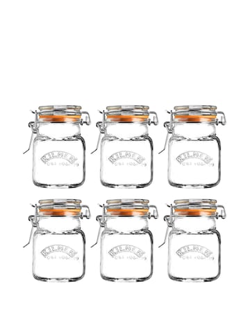 Kilner Set of 6 Square Spice Jars 70ml