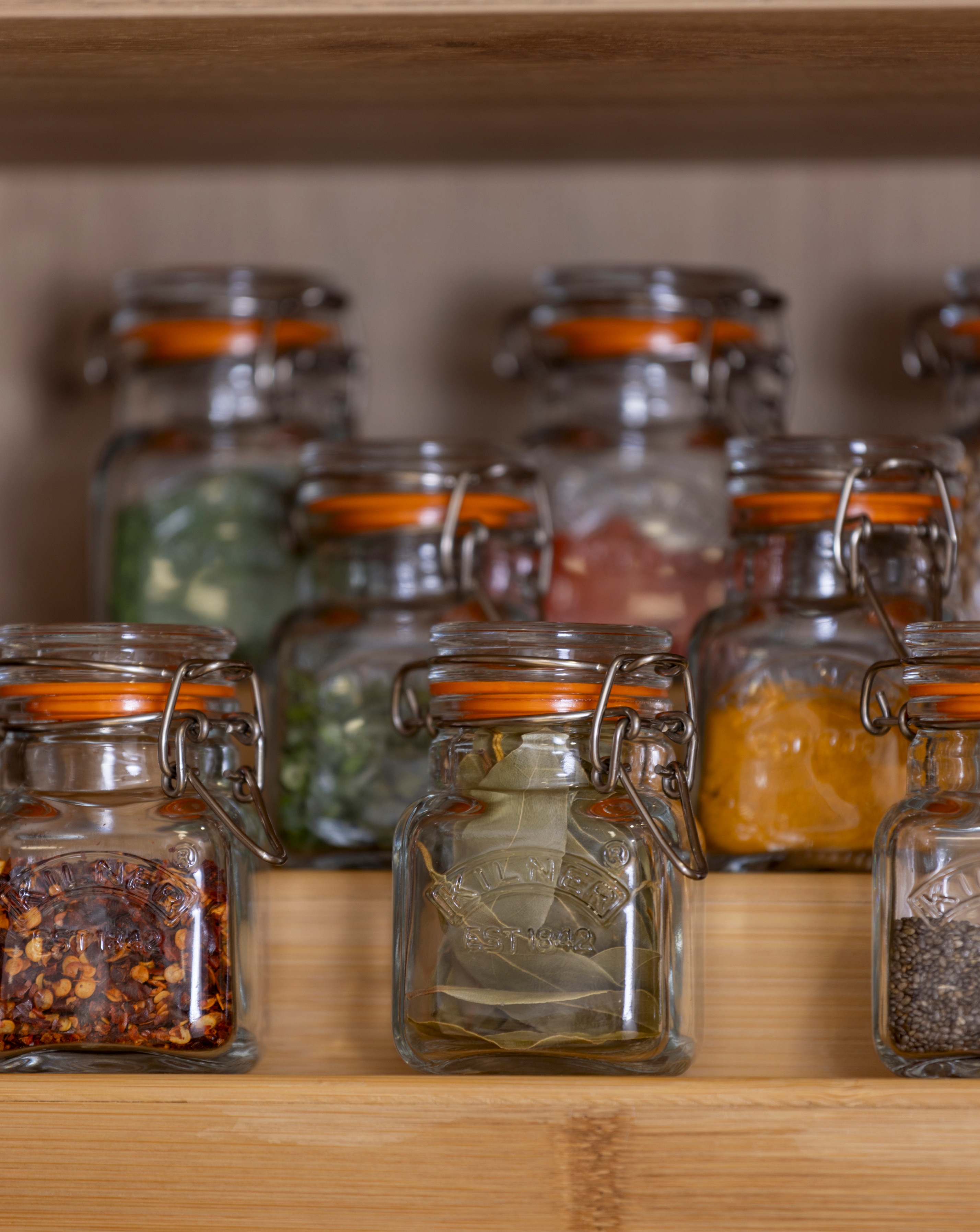 Kilner Set of 6 Square Spice Jars 70ml