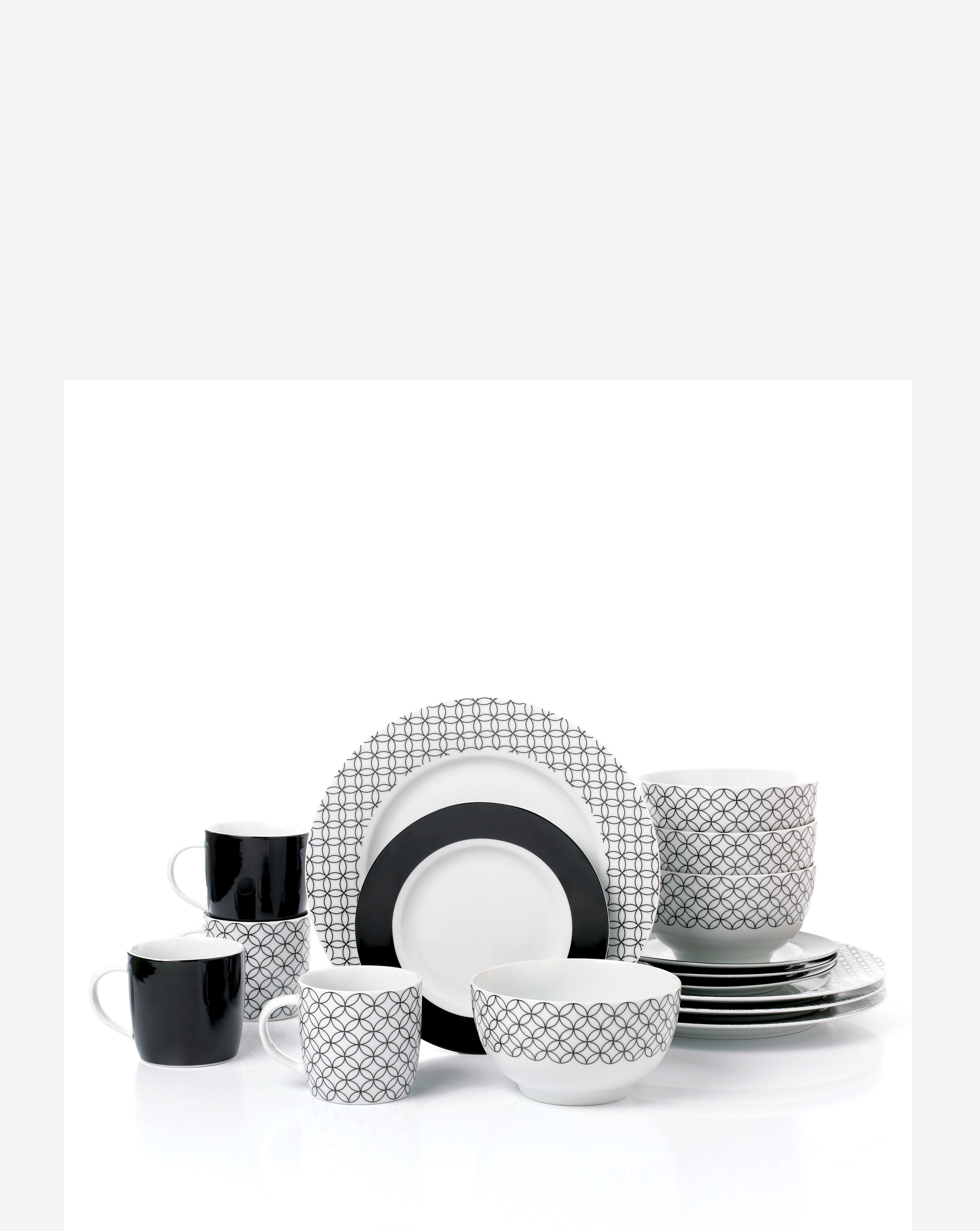 Waterside Geo 16 Piece Dinner Set