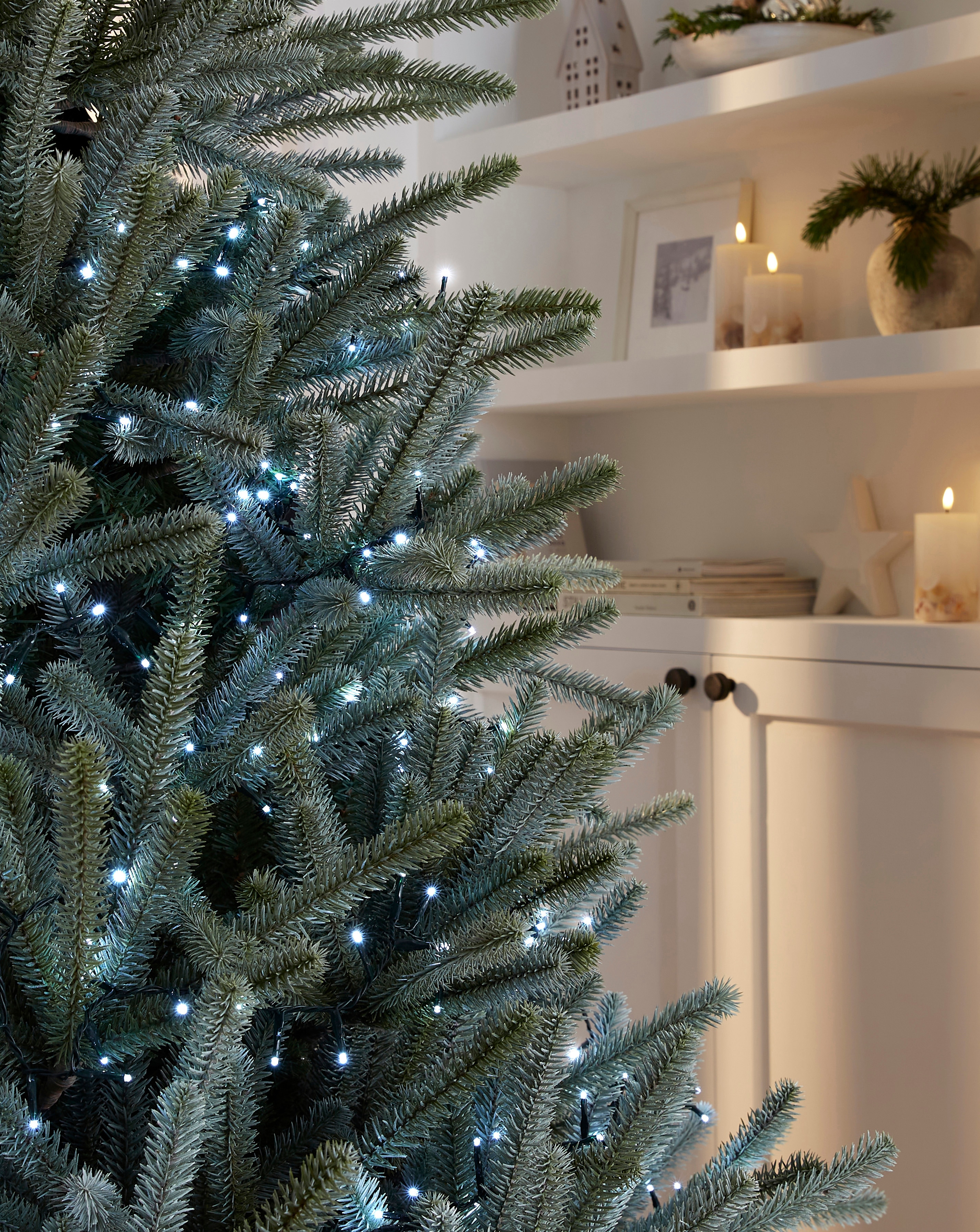 White Compact Sparkle String Lights