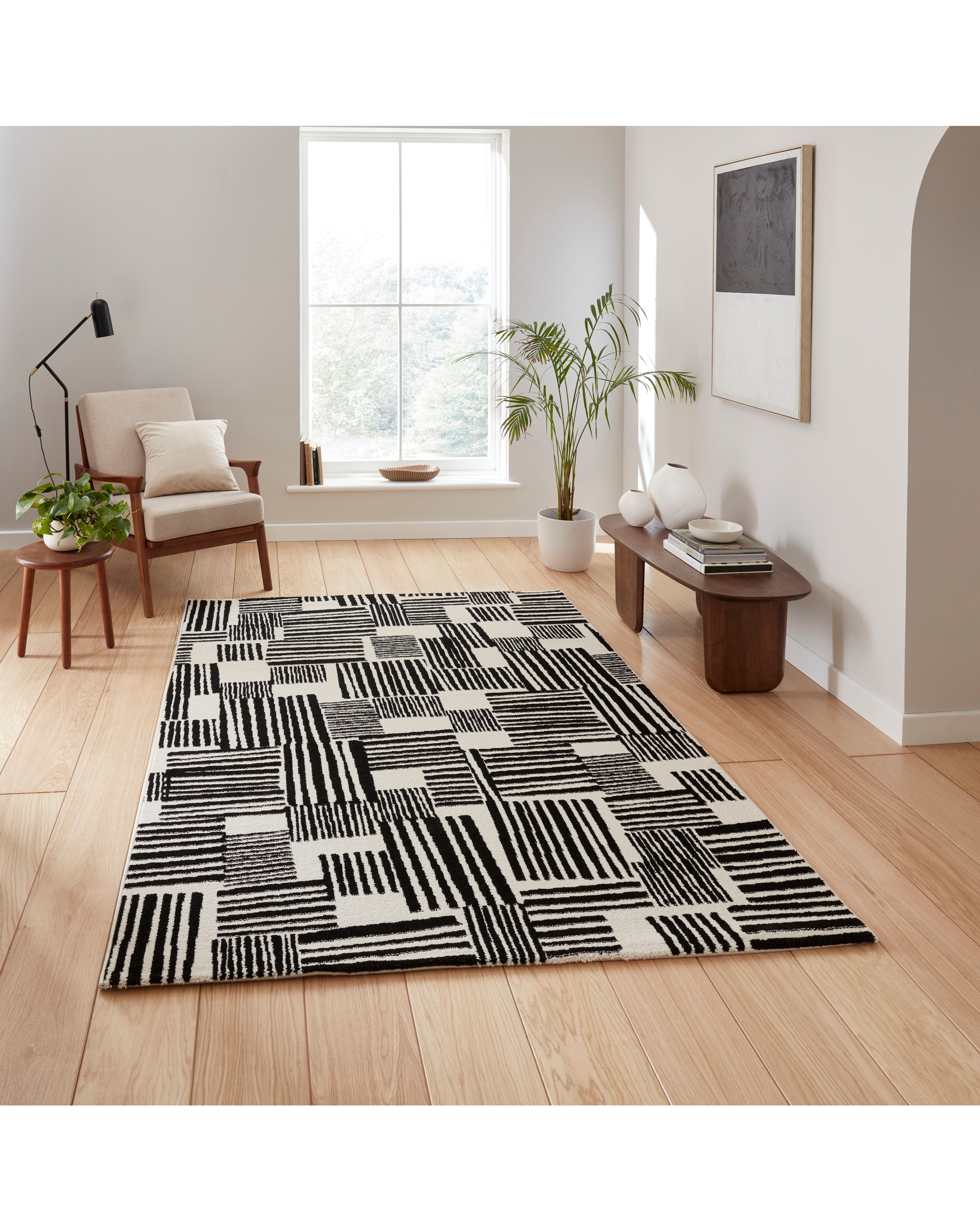 Catherine Lansfield Blocks Abstract Rug