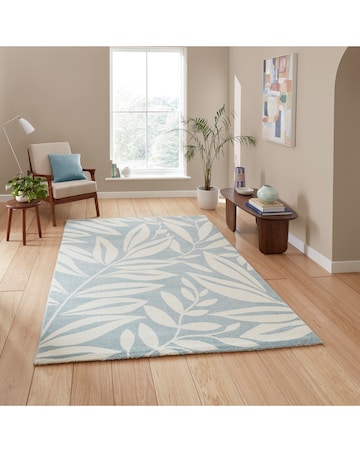 Catherine Lansfield Sorral Leaves Botanical Rug