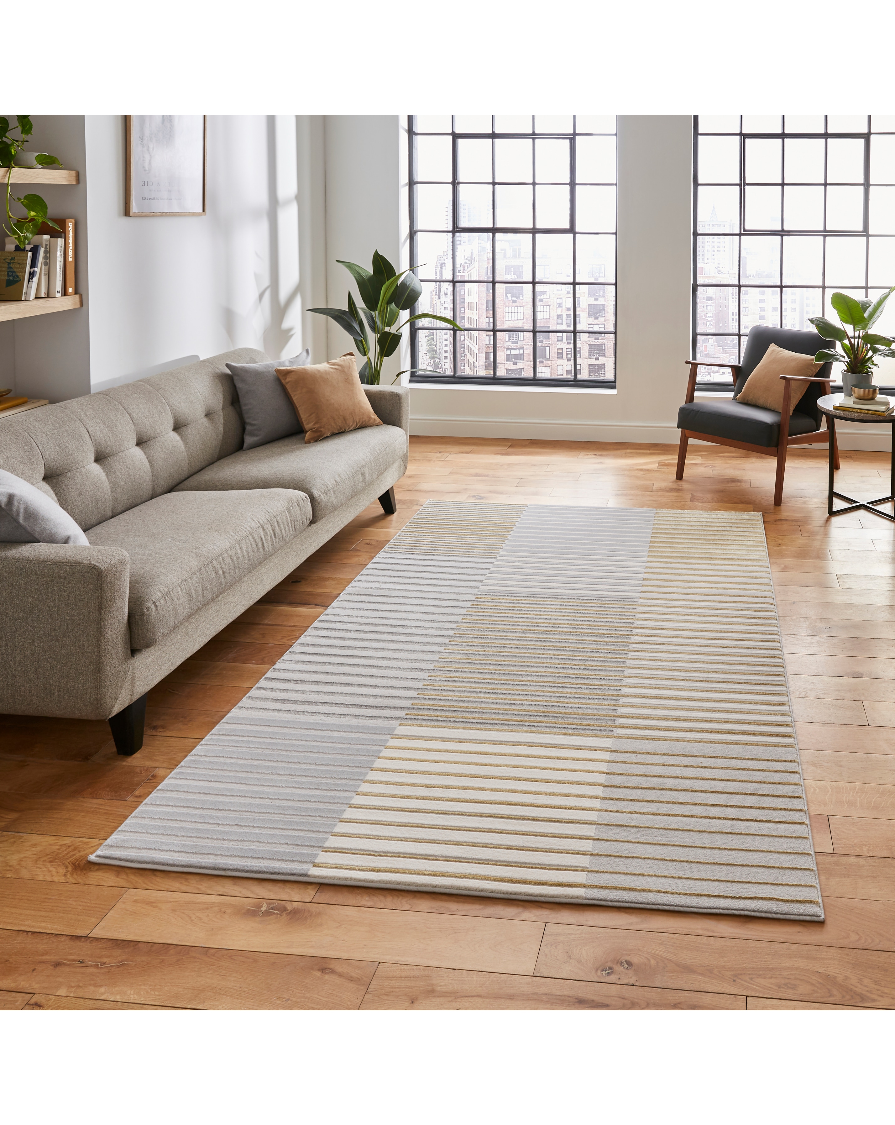 Think Rugs Apollo Modern Linear Rug