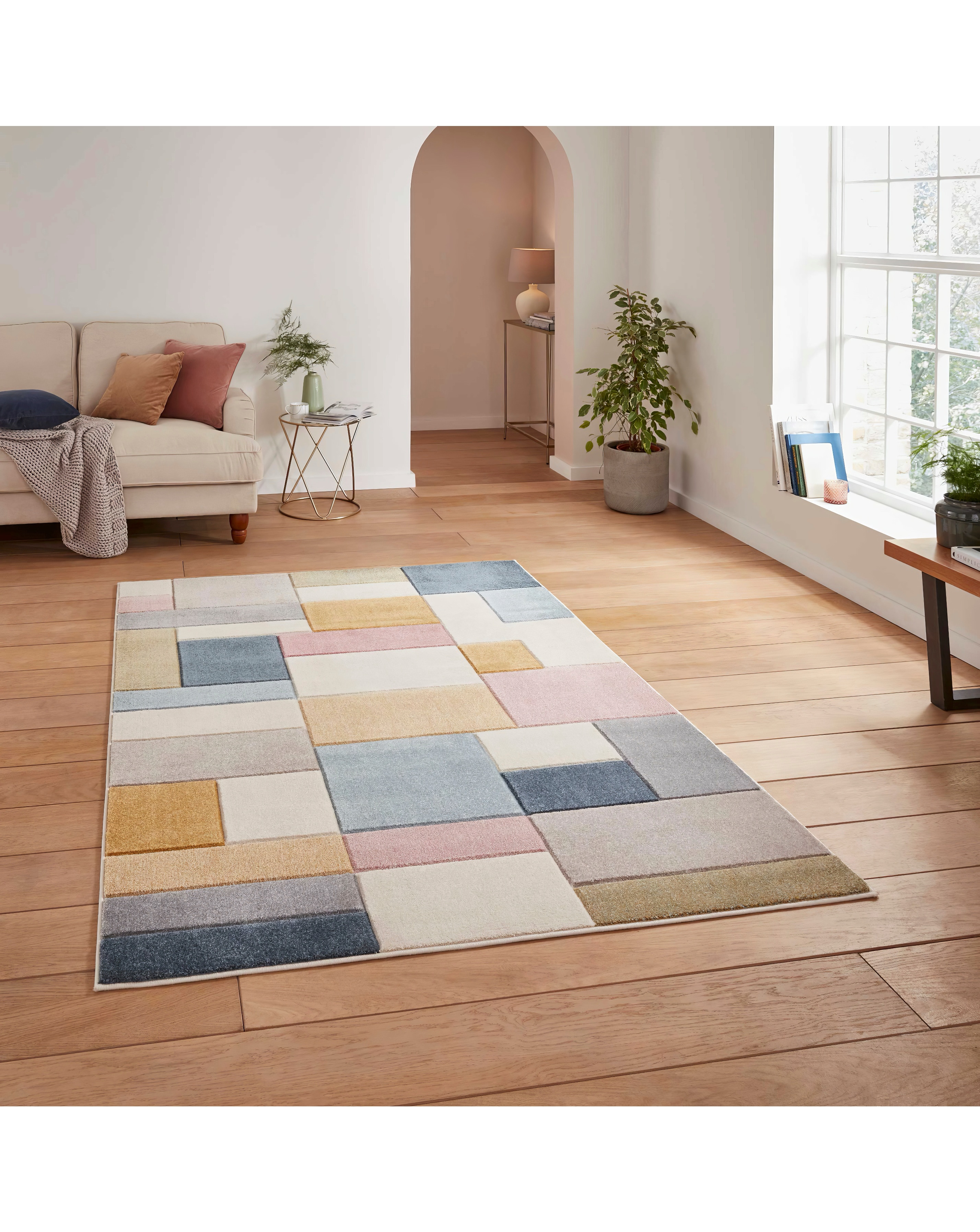 Think Rugs Matrix Geometric Rug