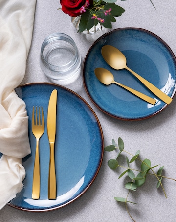 Mason Cash Blue Reactive Glaze 12 Piece Dinner Set