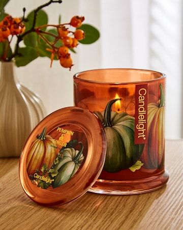 Pumpkin & Ginger Lidded Glass Jar Candle