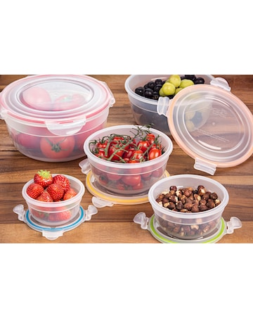 LocknLock 5 Piece Round Bowls Container Set