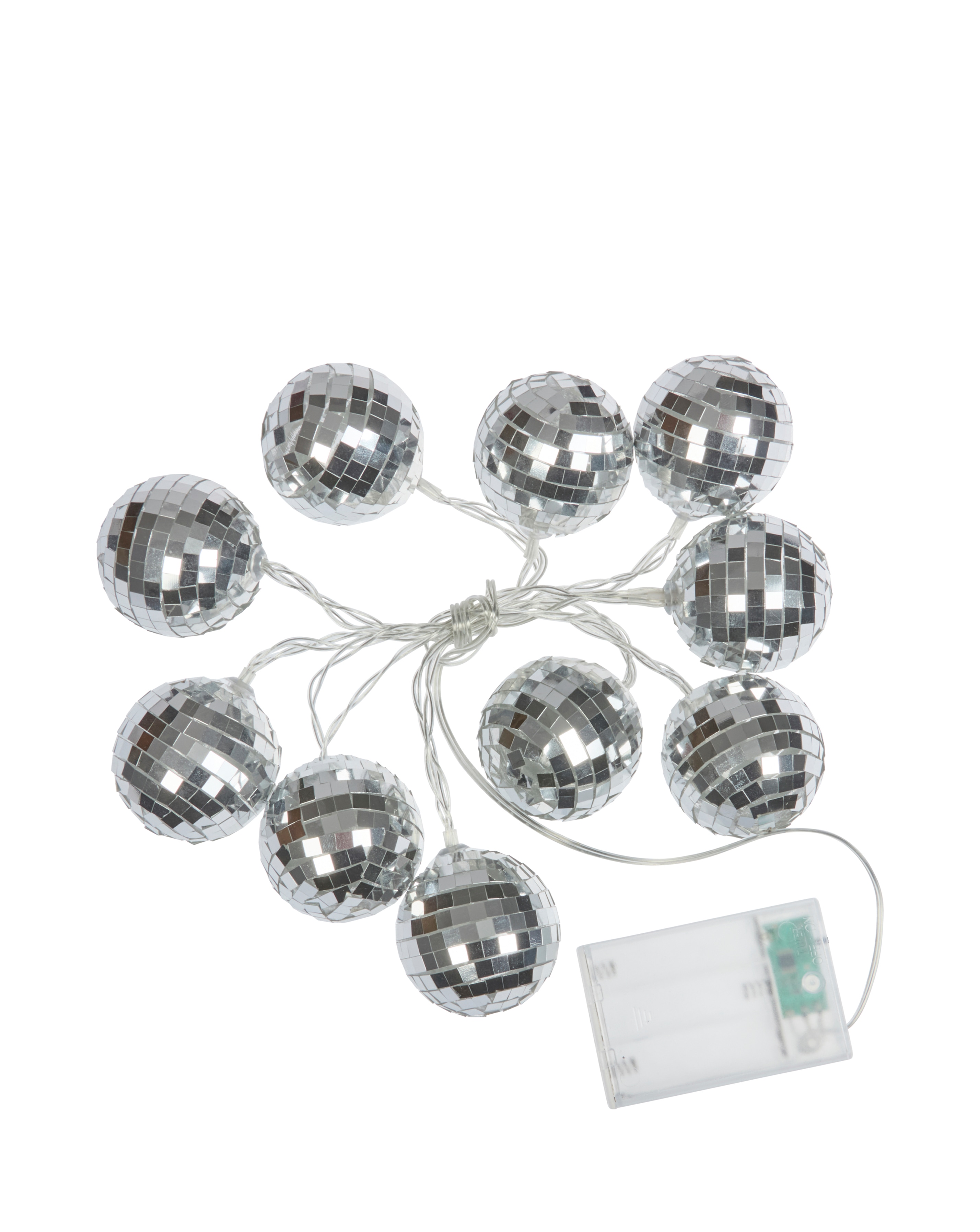 Three Kings Silver GlitterBall Lights