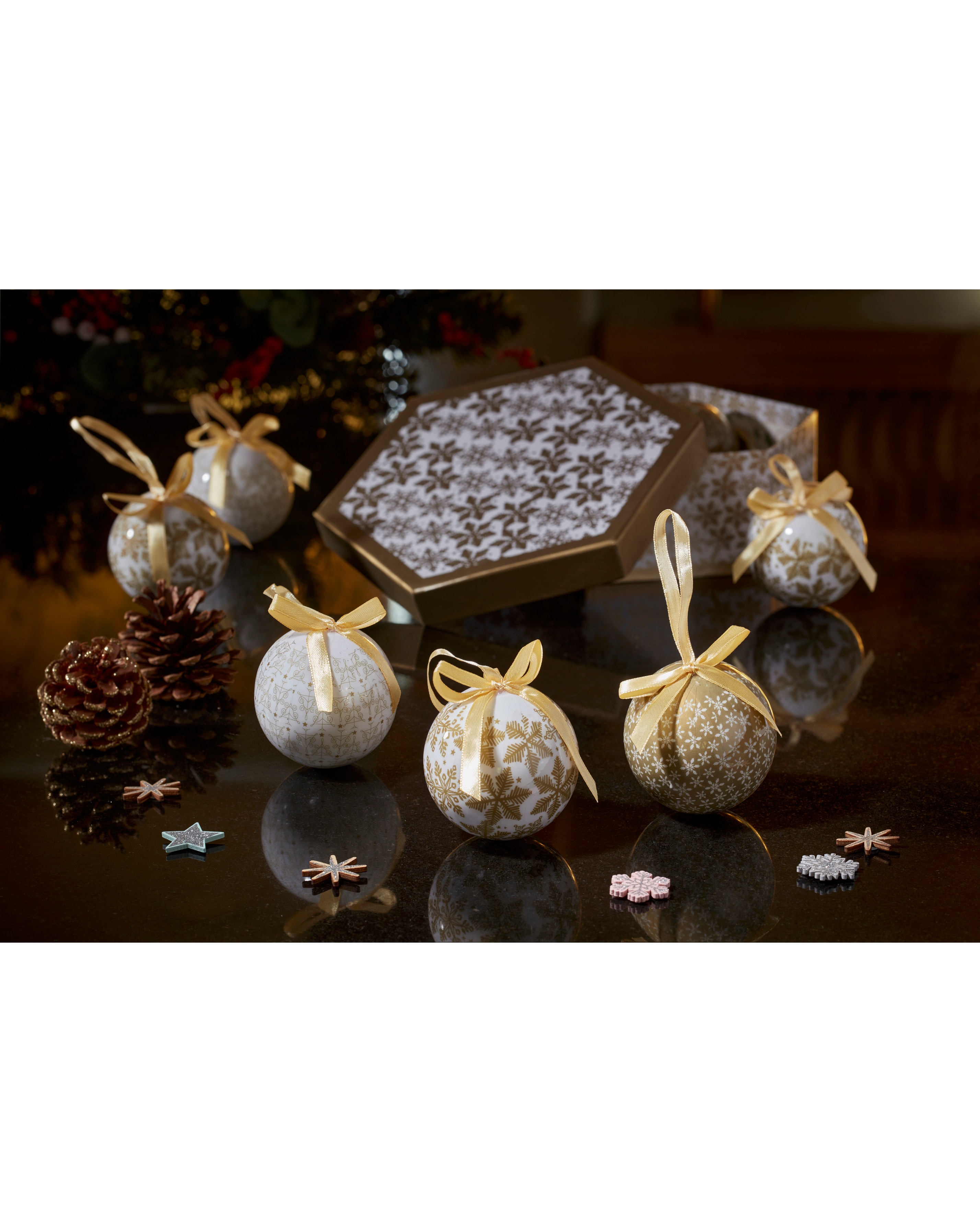 Three Kings Snowflake Baubles